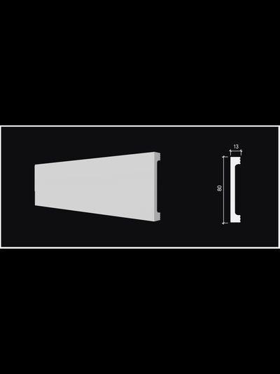 Напольный плинтус Decor-Dizayn 708-100, влагостойкий, ударопрочный, 2,4 метра