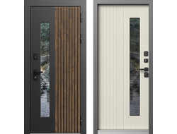 Дверь Флагман Термо с панелью дуб патина