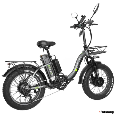 Электровелосипед Syccyba H2 DUAL серый