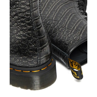 Dr martens croc black store