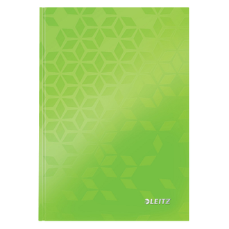 Бизнес-тетрадь Leitz WOW, А5, 80л, тверд.переплет, клетка, зеленый 46281064-54