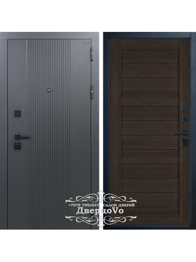 ВФД (VFD) ВЛАДИМИРСКАЯ ФАБРИКА ДВЕРЕЙ/ BALANCE Twin. ATUM 6/ ЭКОШПОН Sharkskin - WENGE/ ТОЛЩИНА 112 мм/ ТРИ КОНТУРА/ МИНЕРАЛЬНАЯ ПЛИТА