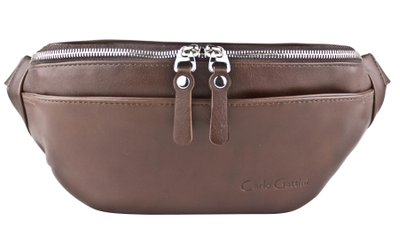 Кожаная поясная сумка Atessa Premium brown (арт. 
7009-53)