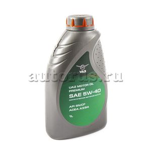 Масло УАЗ Motor Oil Premium 5W-40 синтетическое 1 л 0001-01-0010540-02 купить в Туле на Марата 100