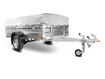 Прицеп «Спутник PRO» (2500x1300x370) оцинкованная рама, с силовым подрамником