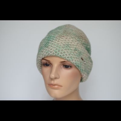 Шапка с отворотом Vizio Италия 8091 CRY мятная