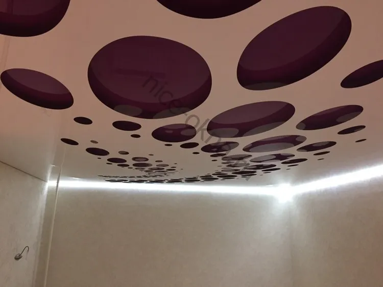 натяжной потолок с рисунком