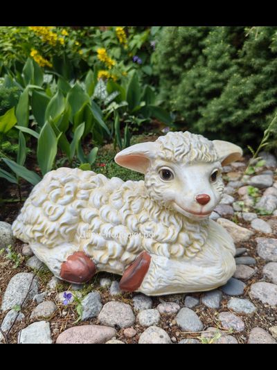 ОВЕЧКА - символ чистоты и плодородия  22*48см 1,6кг полистоун. Не боится влаги и перепадов температур Россия 1927/012289