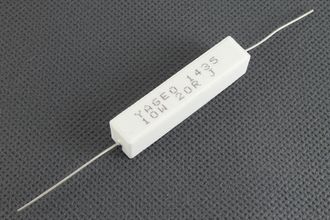 Резистор постоянный цементный SQP 20 Ом 10Вт, цена, хараетристики