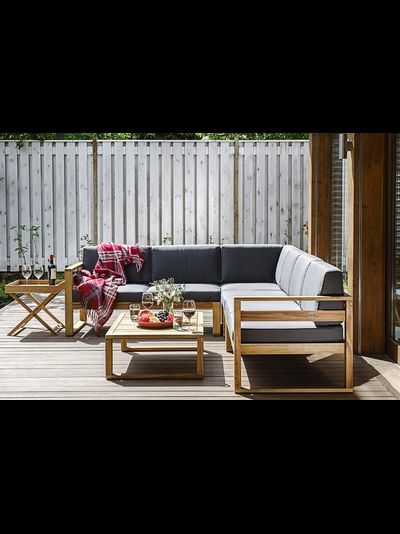 Угловой комплект Booka с кофейным столом из массива акации