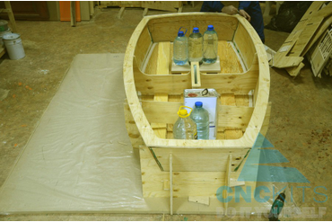 Сборка корпуса яхты Оптимист Фото 12