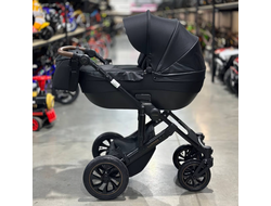 Детская коляска 3 в 1 Luxmom 808 Черный Экокожа