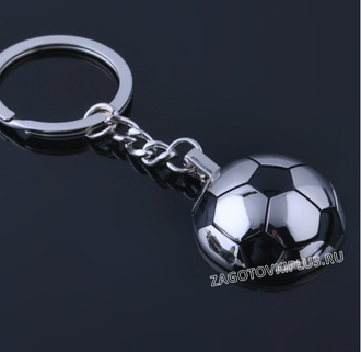 Брелок футбольный мяч в комплекте с линзой
