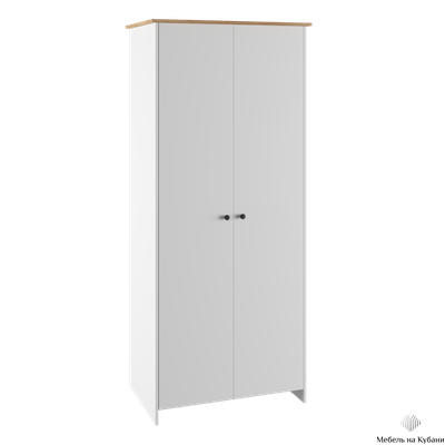 Теодора Шкаф 2Д Белый/Дуб крафт