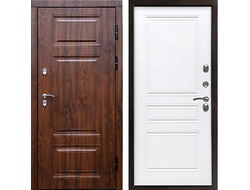 Дверь терморазрыв Премиум орех Классика белого цвета