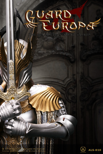 Рыцарь-стражница в серебряной броне  - Коллекционная ФИГУРКА 1/6 Eagle Knight Guard Silver armor Version (ALS010) - POPTOYS