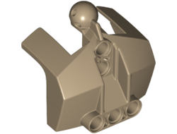 Large Figure Chest Armor with Holes and Ball Joint, Dark Tan (24124 / 6135408)