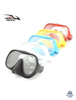 Маска для дайвинга Keep Diving моно frameless черная