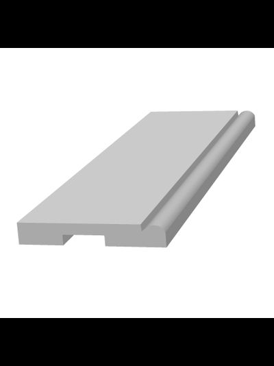 Плинтус Ultrawood BASE 5051, ЛДФ-декор, влагостойкий, ударопрочный, 2м, под покраску.
