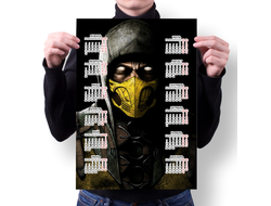 Календарь настенный Мортал Комбат, Mortal Kombat №28