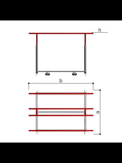 Брусья двойные мобильные Romana 210.05.00