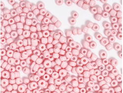 Бисер китайский №8-55 цвет светло-розовый, 50 грамм