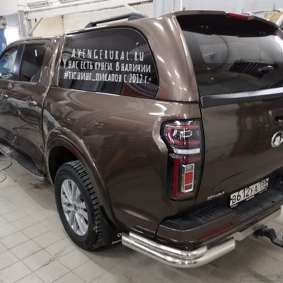 Кунг Expedition на Great Wall Poer в коричневом цвете, фото нашего клиента из г. Советский, ХМАО