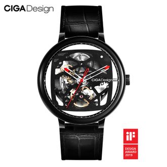 Механические часы Xiaomi CIGA Design Creative Leather Strap Automatiс Black