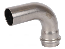 Угольник ROMMER однораструбный 90° ВПр-НПр, 28, из нержавеющей стали прессовой