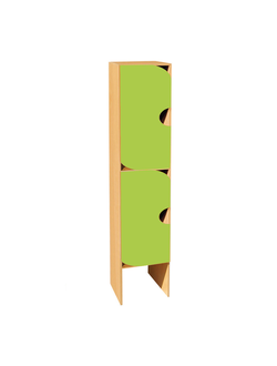 ШКАФ ДВУХЪЯРУСНЫЙ ШНД-7 (ЛДСП) 2 СЕКЦИИ