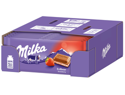 Шоколад Milka Strawberry Yoghurt 100гр (22 шт)