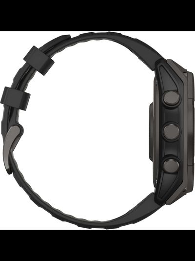 Часы Garmin Fenix 8 —47mm Solar Sapphire Carbon Gray DLC Titanium Black / Pebble Gray