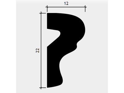 Молдинг DD605 - 22*12*2000мм
