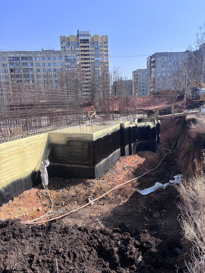 Гидроизоляция фундамента полимочевиной