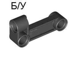 ! Б/У - Technic, Pin Connector Perpendicular 2 x 4 Bent, Black (11455 / 6019986 / 6172966) - Б/У