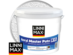 Штукатурка декоративная акриловая LINNIMAX Acryl Master Putz K15 Белая база 1 Камешковая 1,5 мм 25 кг
