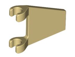 Flag 2 x 2 Trapezoid, Tan (44676 / 4546365 / 6020373)