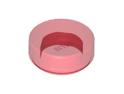 Tile, Round 1 x 1, Trans-Red (98138 / 4646864 / 6258607)