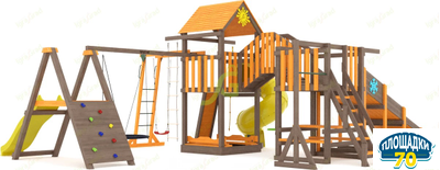 Всесезонная площадка IgraGrad С Мостик 2 с трубой SF Кемерово