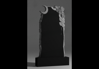 Стела с серпом и розами