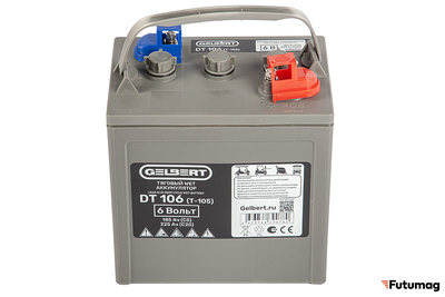 Тяговый WET аккумулятор Gelbert DT106 (T-105) 6V185A/H C5