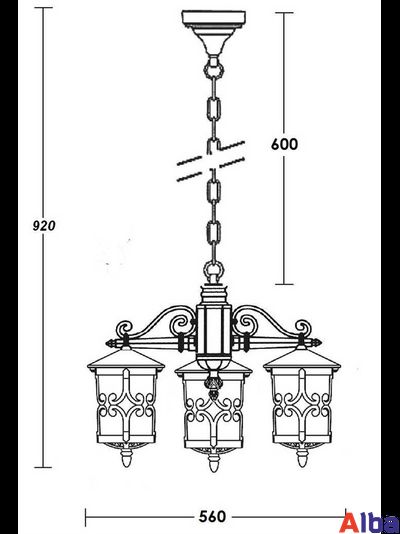 Frankfurt 15870-3 Парковый светильник