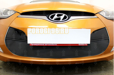 Защита радиатора Hyundai Veloster 2012-2016 black