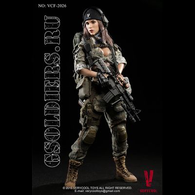Коллекционная фигурка 1/6 ACU Camo Female Shooter VCF-2026 - VeryCool
