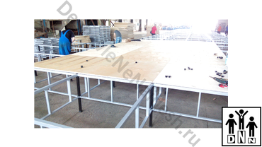 Помост для борцовских ковров. Производство