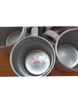 13 Кружка СЕРЕБРО ВНУТРИ, УЦЕНКА