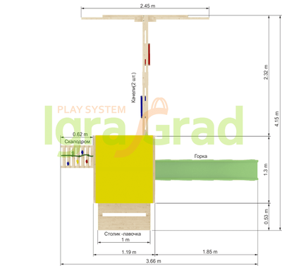 Детская площадка IgraGrad Крафтик со столиком