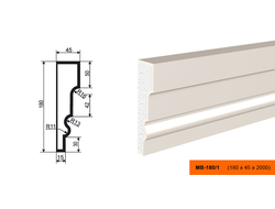Фасадный молдинг из пенополистирола с покрытием LEPNINAPLAST (Лепнинапласт)  МВ-180/1