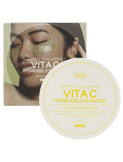 Гидрогелевые патчи с зелёным мандарином и витамином C Tenzero Green Tangerine Vita C Hydrogel Eye Patch (60 шт)