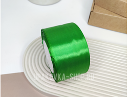Лента атласная 5 см., рулон (23м.), ЗЕЛЕНЫЙ